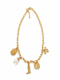 Western boot star hat horseshoe charm necklace