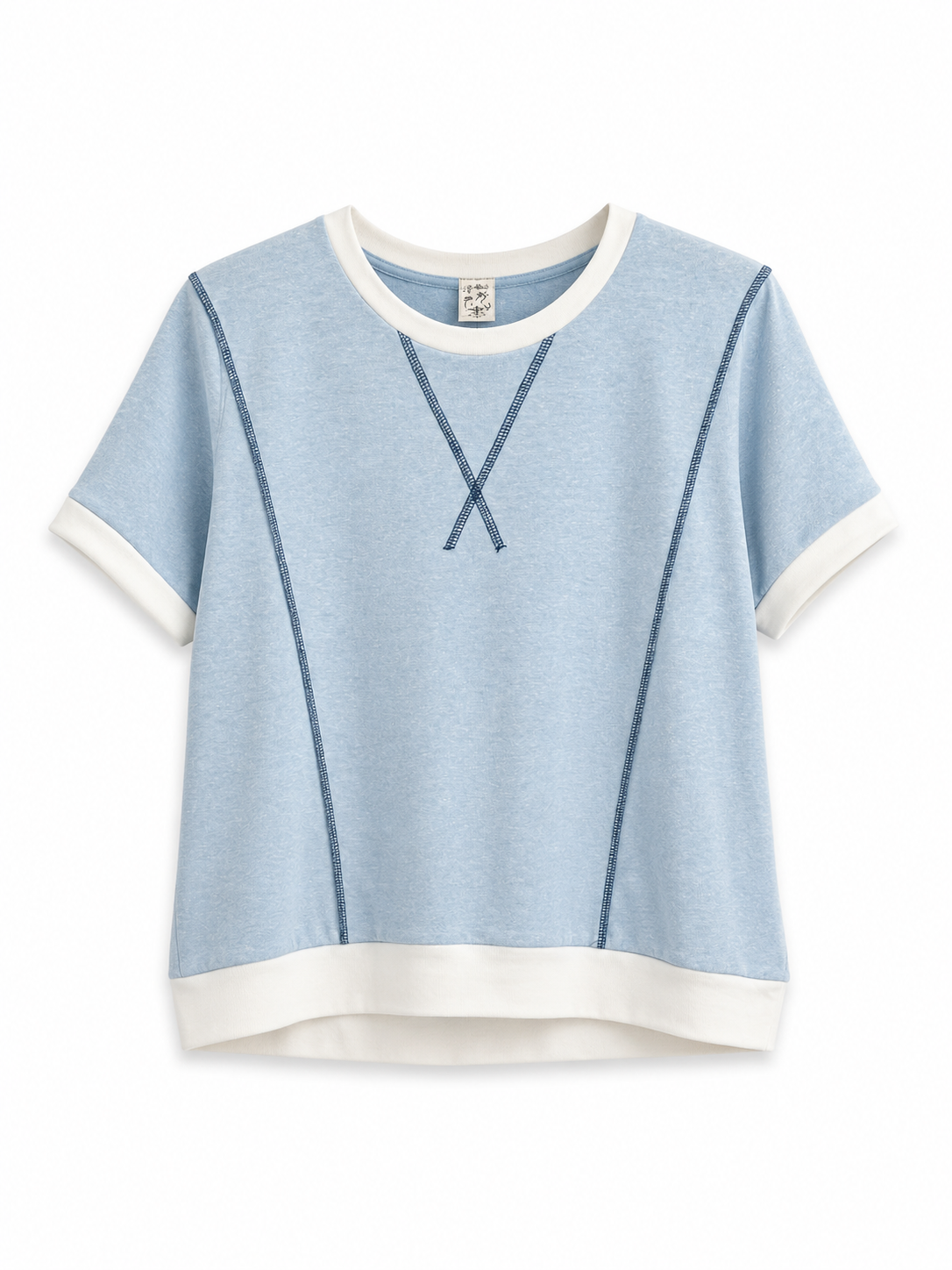 Plus Size Light Blue Blouse