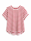 Red and White Striped T-Shirt