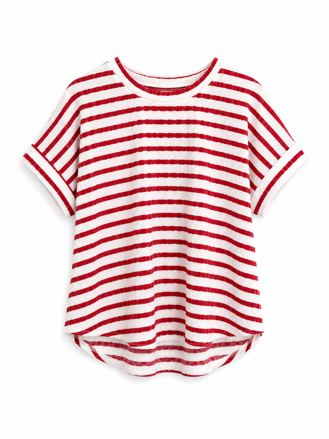 Red and White Striped T-Shirt