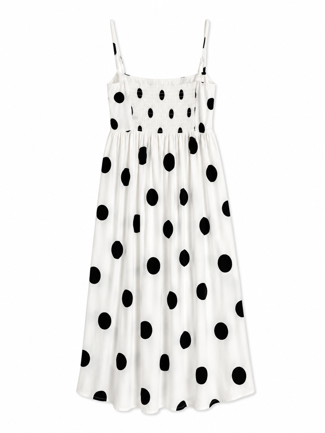 Polka dot spaghetti strap maxi dress