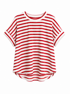 Red and White Striped T-Shirt