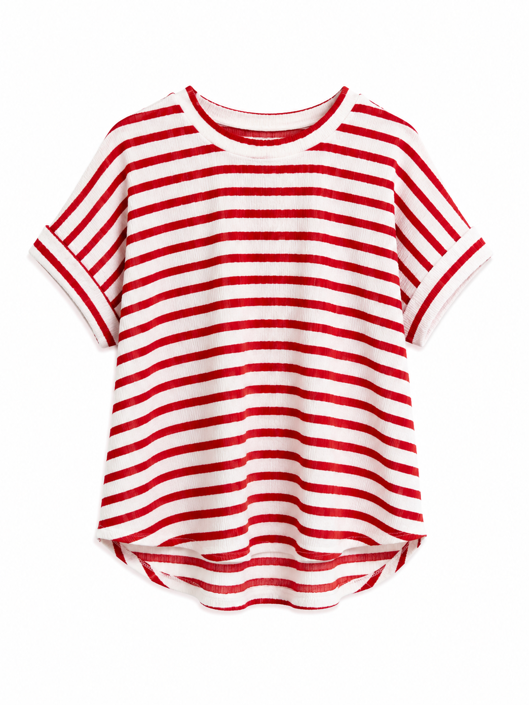 Red and White Striped T-Shirt