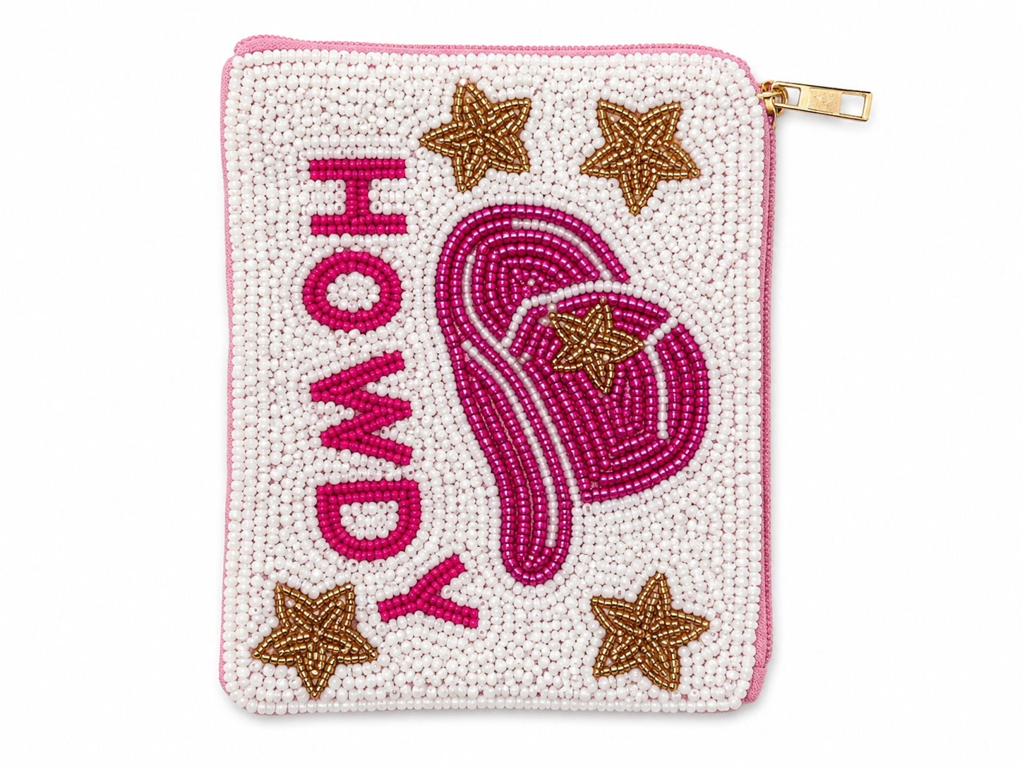 Western Cowgirl beaded coin purse