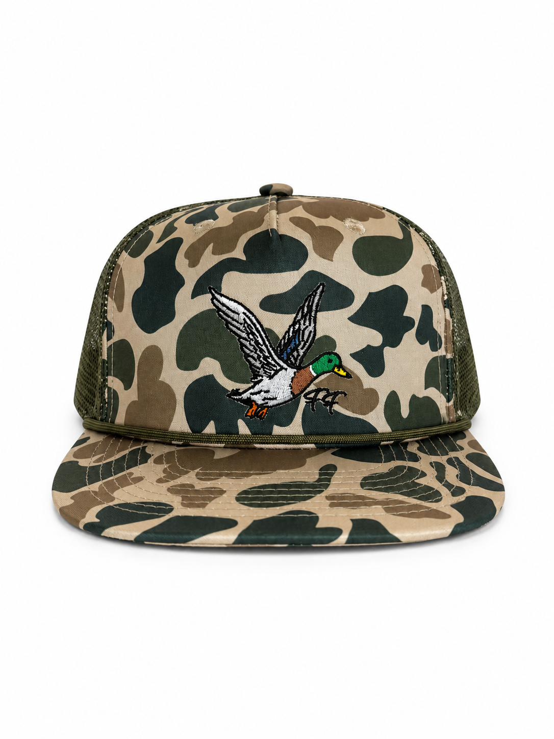 Flying Mallard Old school camo hat